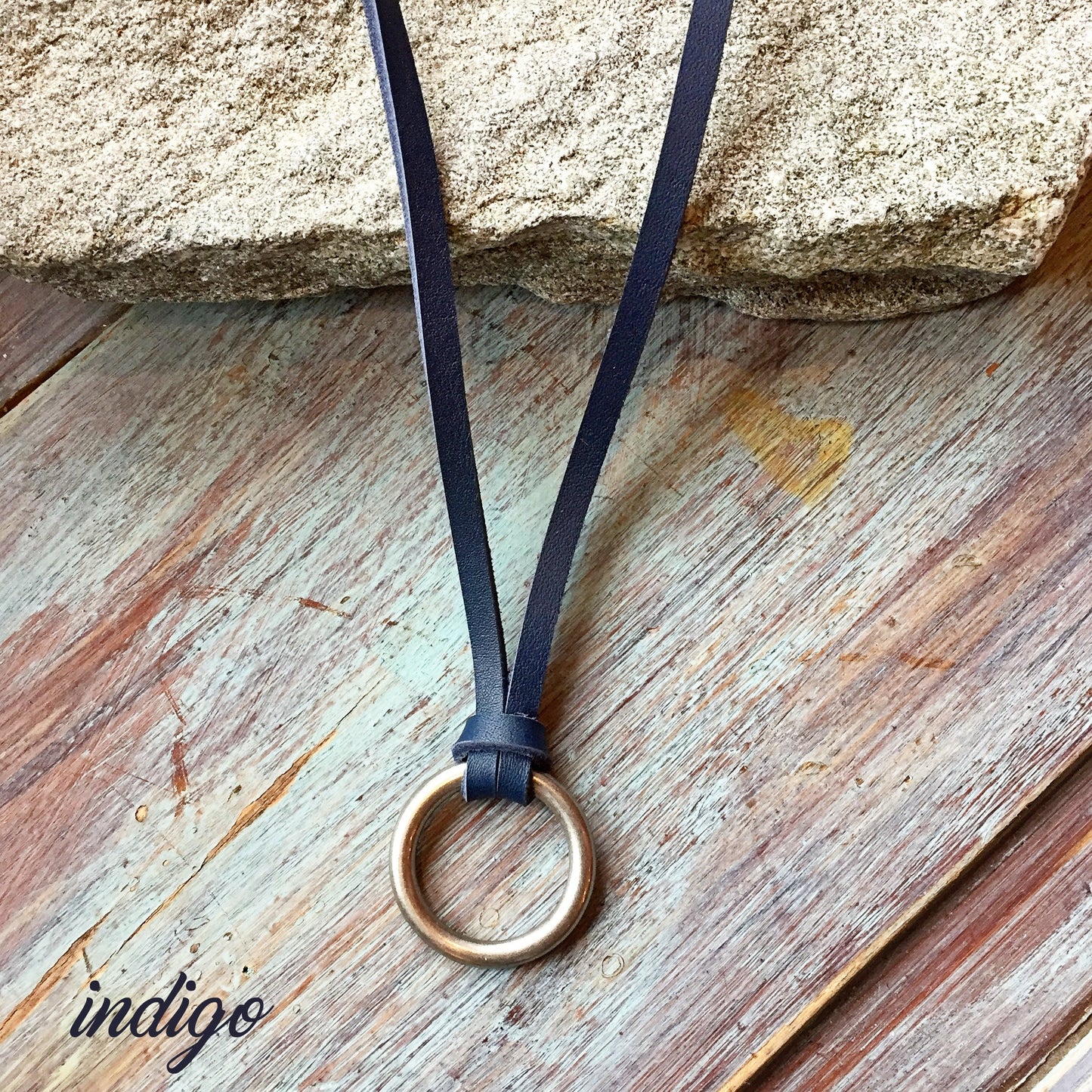 Leather and Silver Necklace | Leather Necklace for Women | Leather Jewelry for Women | Anniversary Gift