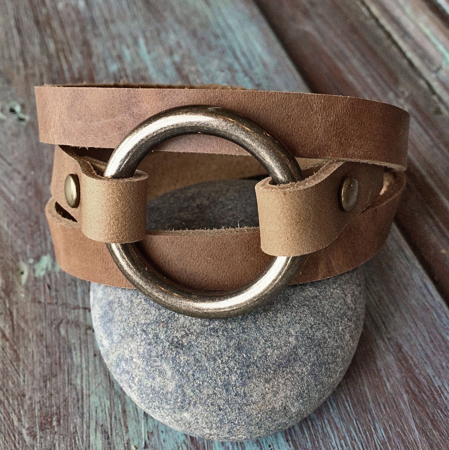 Everyday leather wrap bracelet, Womens leather wrap cuff, Leather bracelet for women, Leather jewelry, Layering jewelry, Anniversary