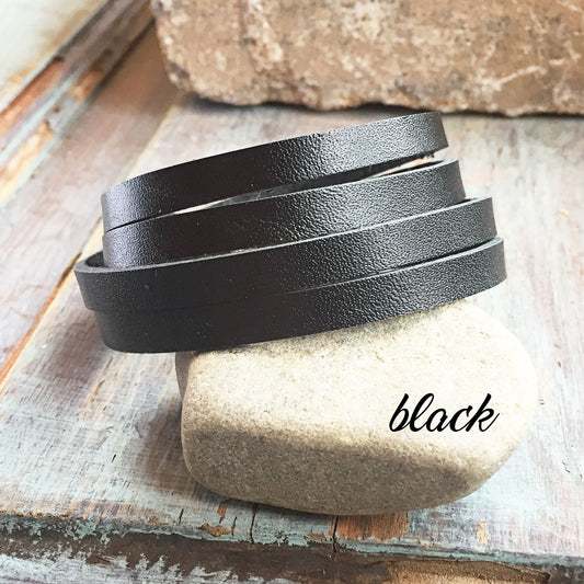 Multistrand Leather Wrap Bracelet - Modern Boho Bracelet - Simple Leather Bracelets for Women