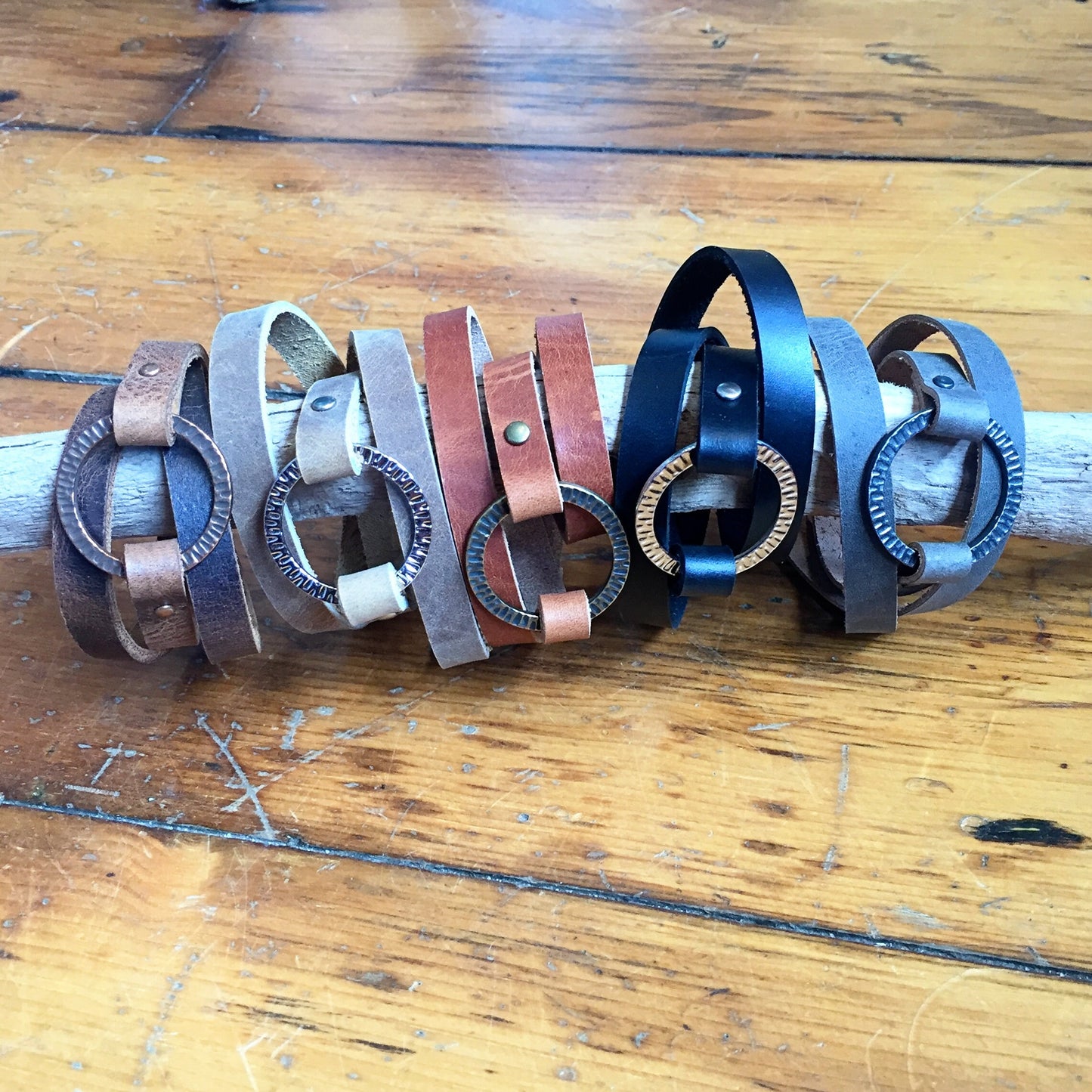 Radiant leather bracelet for women, Leather wrap cuff, Womens leather wrap bracelet, Bracelet for women, Stacking jewelry, Anniversary