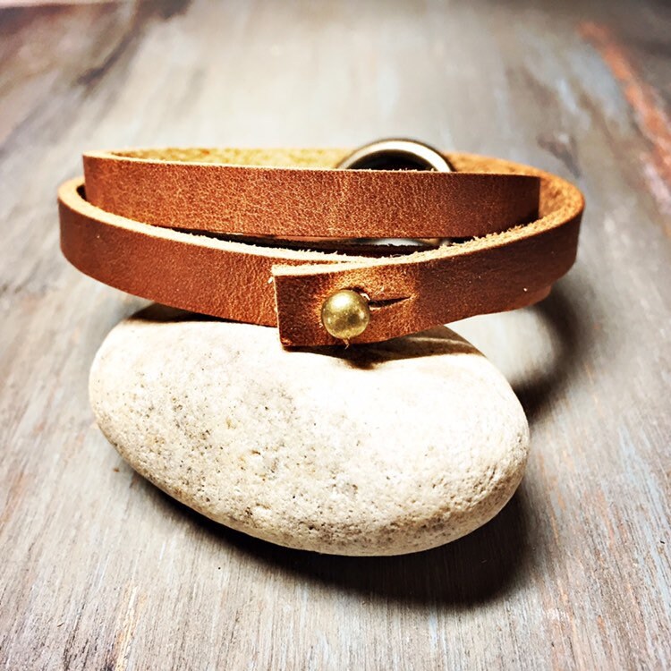 Leather Bracelet for Women Womens Leather Jewelry Leather Wrap Cuff Boho Wrap Bracelet Mens Leather Cuff
