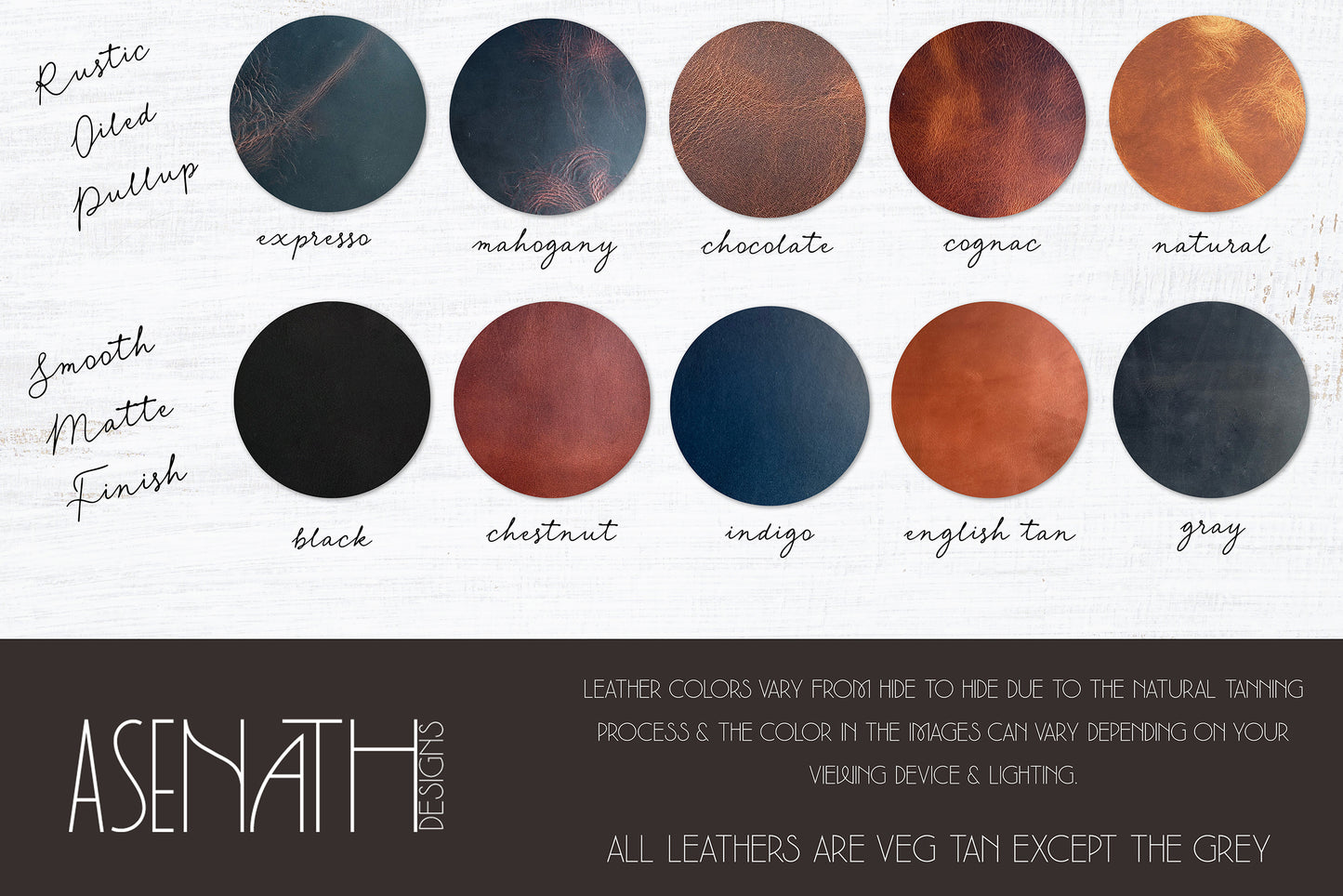 Mini Distressed Leather and Antique Brass Circle Geometric Earrings | Personalised Jewelry for Women