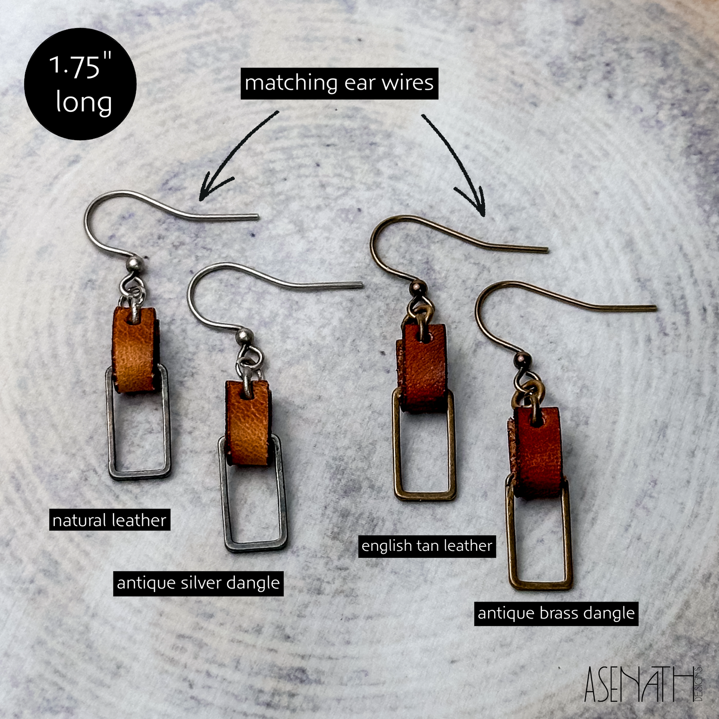 Mini Geometric Drop Earrings - Personalised Jewelry for Women