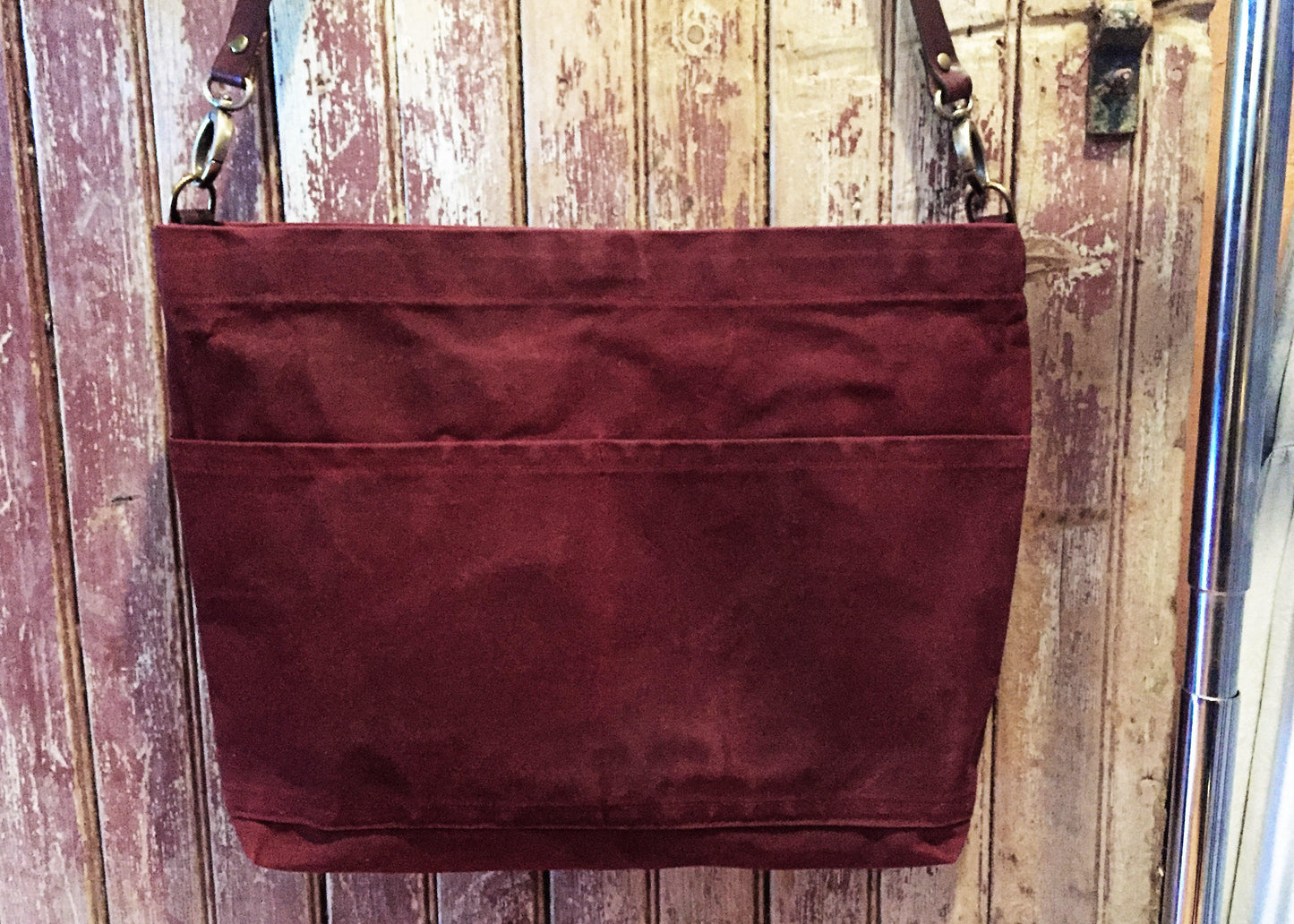 Waxed Canvas Crossbody Bag, Large Crossbody Bag, Waxed Canvas Tote, Hand Waxed Canvas in 24 colors