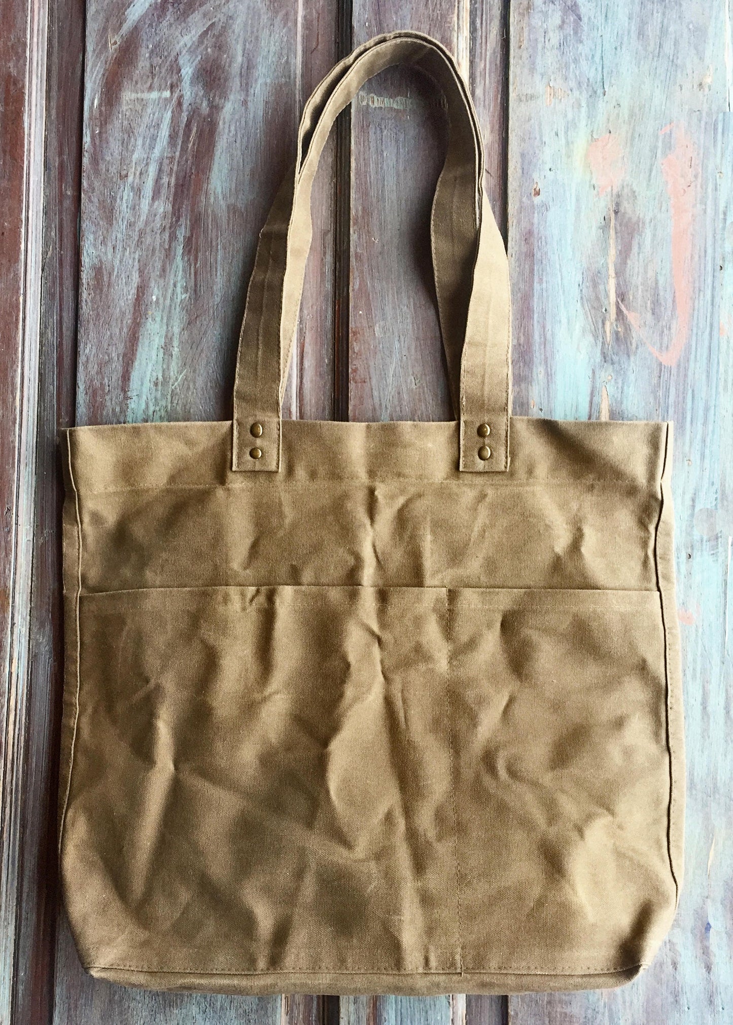 Waxed Canvas Tote Bag, Large Waxed Canvas Tote, Market Bag, Diaper Bag, Laptop Bag, Hand Waxed Canvas in 24 colors,