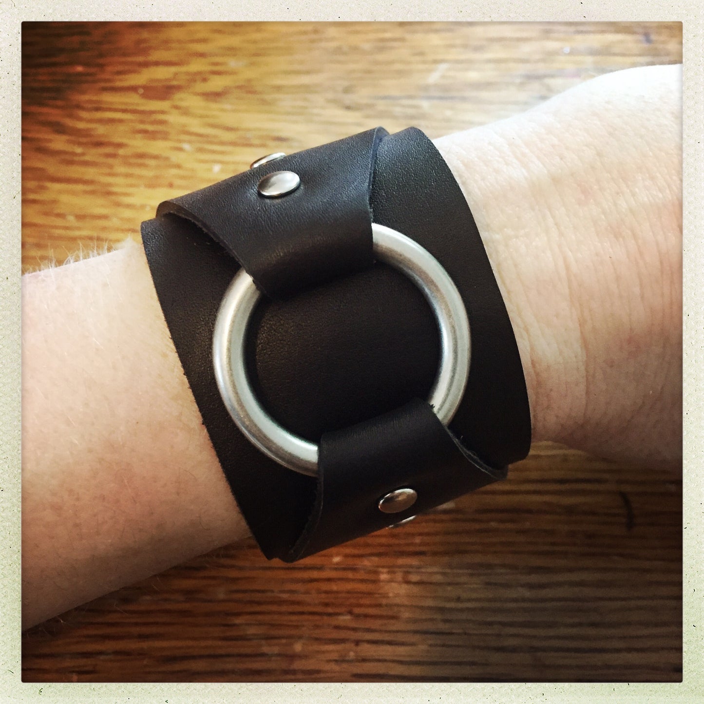 Unisex Leather cuff, Wide leather cuff, Womens leather bracelet, Mens Leather bracelet, Leather jewelry, Anniversary gift
