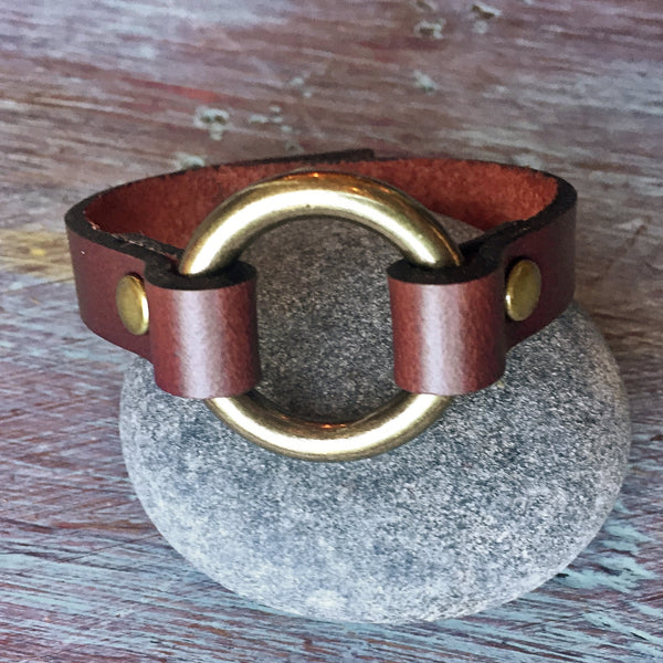 Engraved Leather Bracelet for Women & Men | Womens Leather Jewelry | Leather Wrap Cuff | Boho Bracelet | Mens Leather Cuff