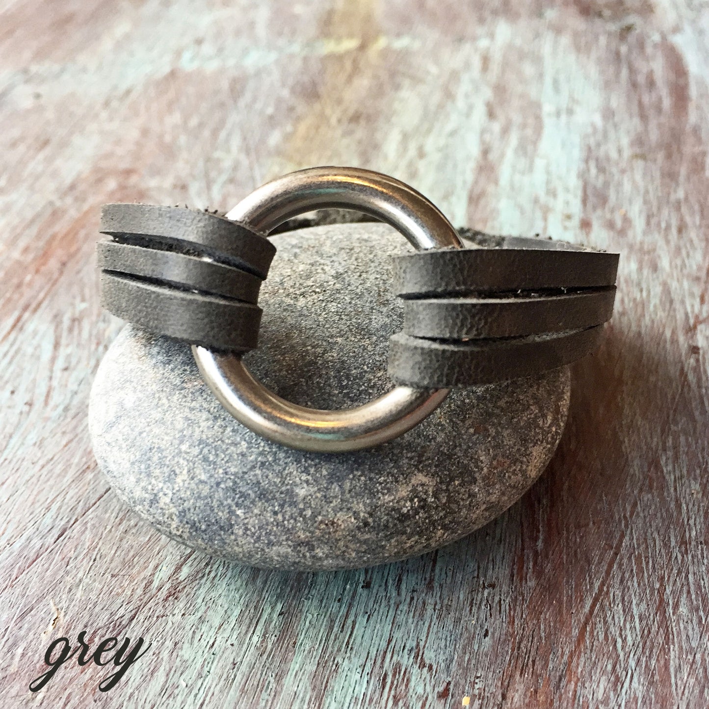 Petite leather bracelet for women, Womens leather cuff, Triple strand leather bracelet, Leather jewelry, Layering jewelry