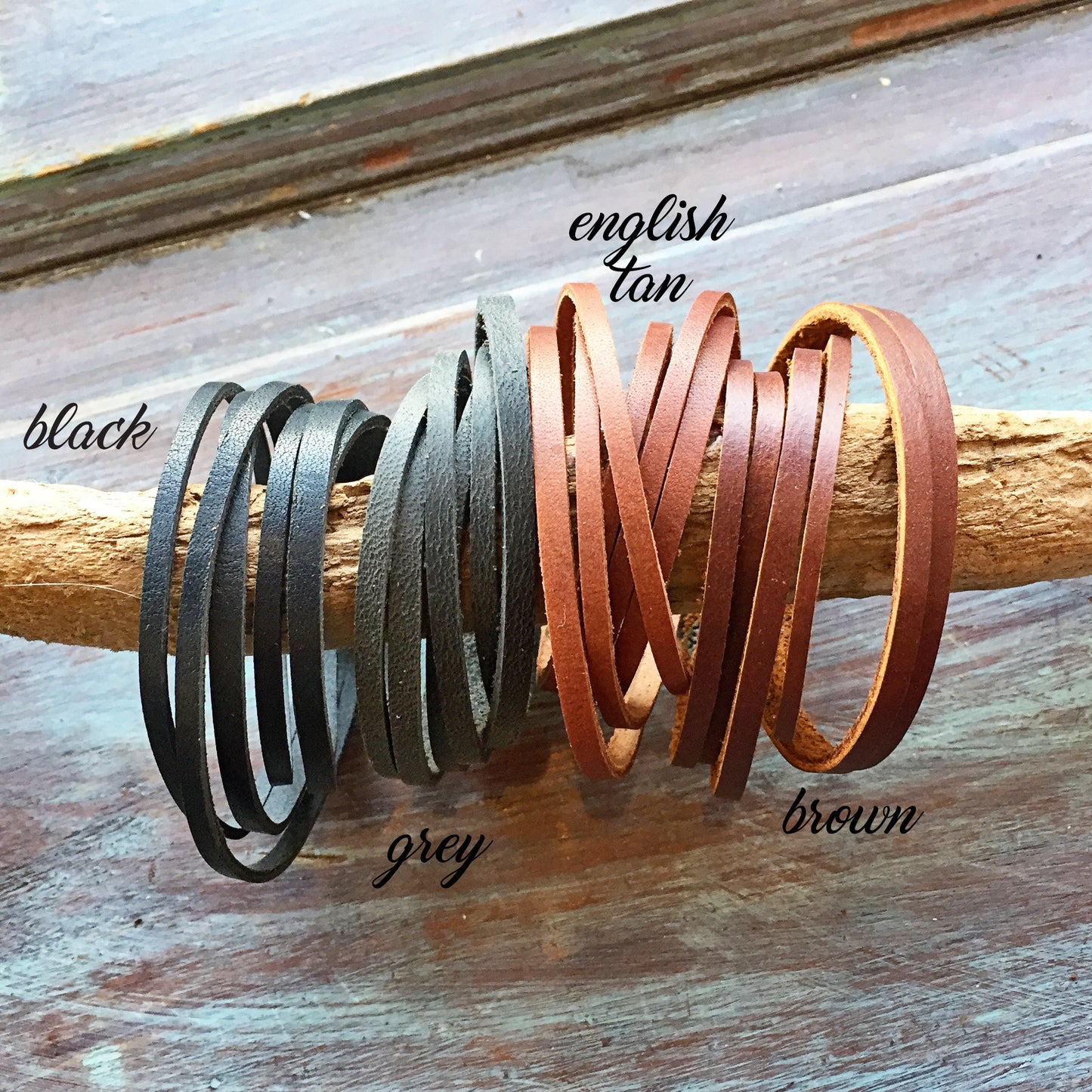Womens Leather Cuff - Leather Wrap Bracelet for Women - Modern Boho Bracelet - Simple Leather Bracelets for Women