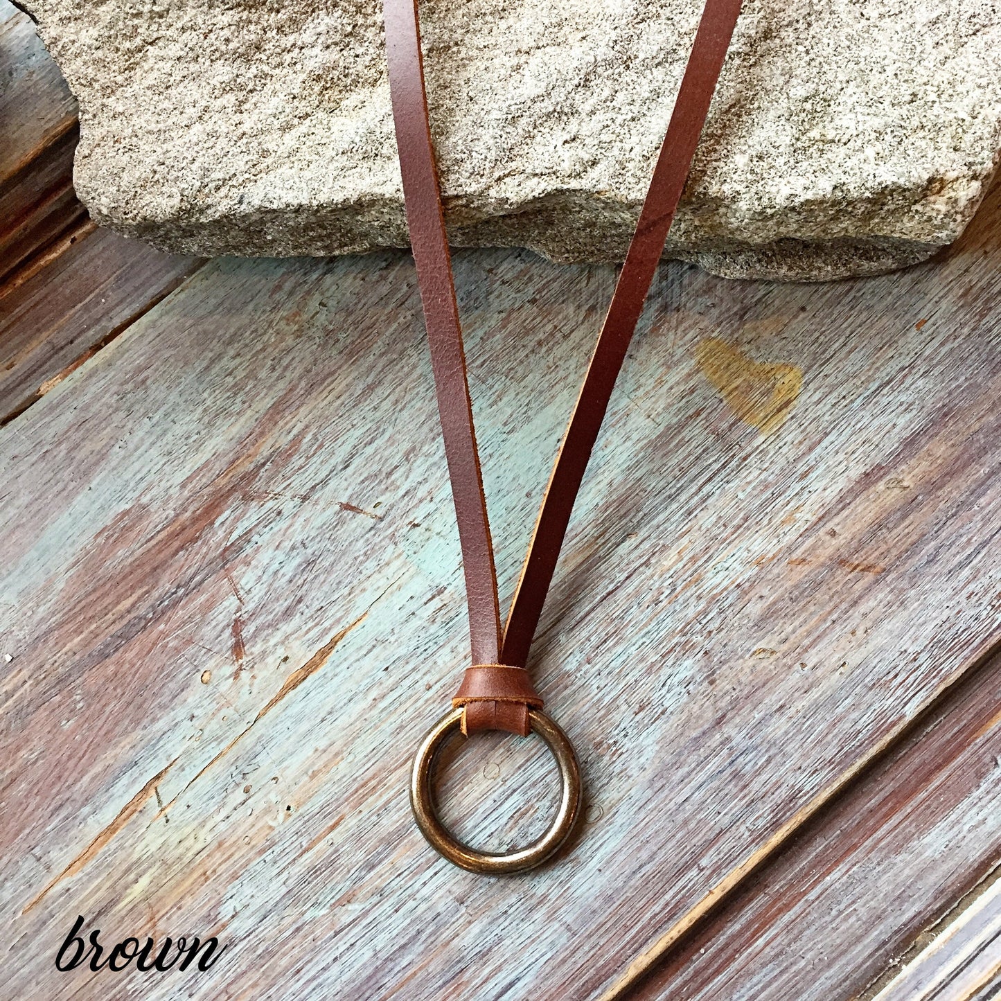 Leather and Silver Necklace | Leather Necklace for Women | Leather Jewelry for Women | Anniversary Gift