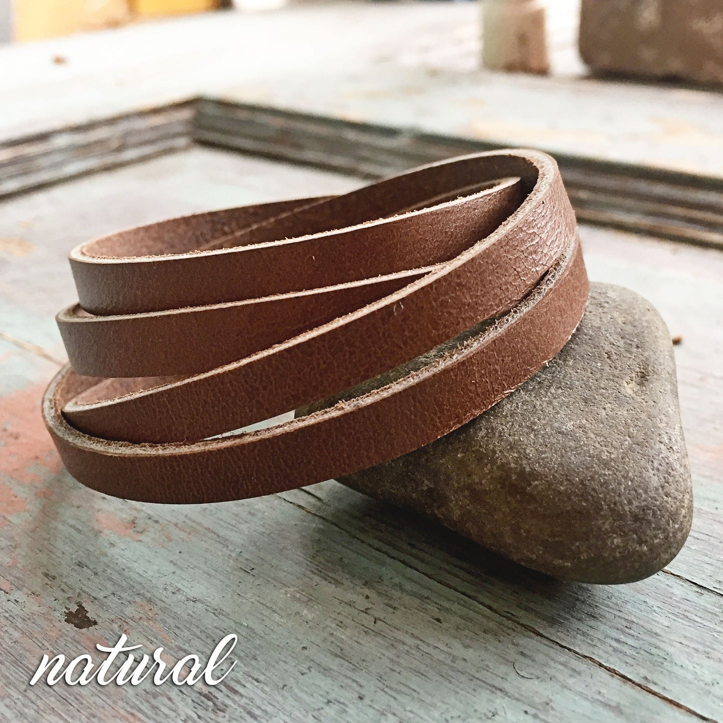 Multistrand Leather Wrap Bracelet - Modern Boho Bracelet - Simple Leather Bracelets for Women