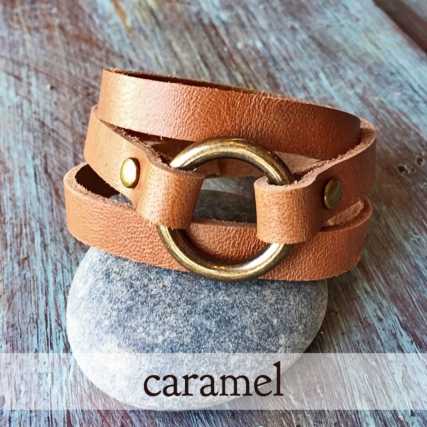 Leather Wrap Bracelet for Women - Women's Leather Cuff - Boho Leather Wrap - Women's Layering Cuff