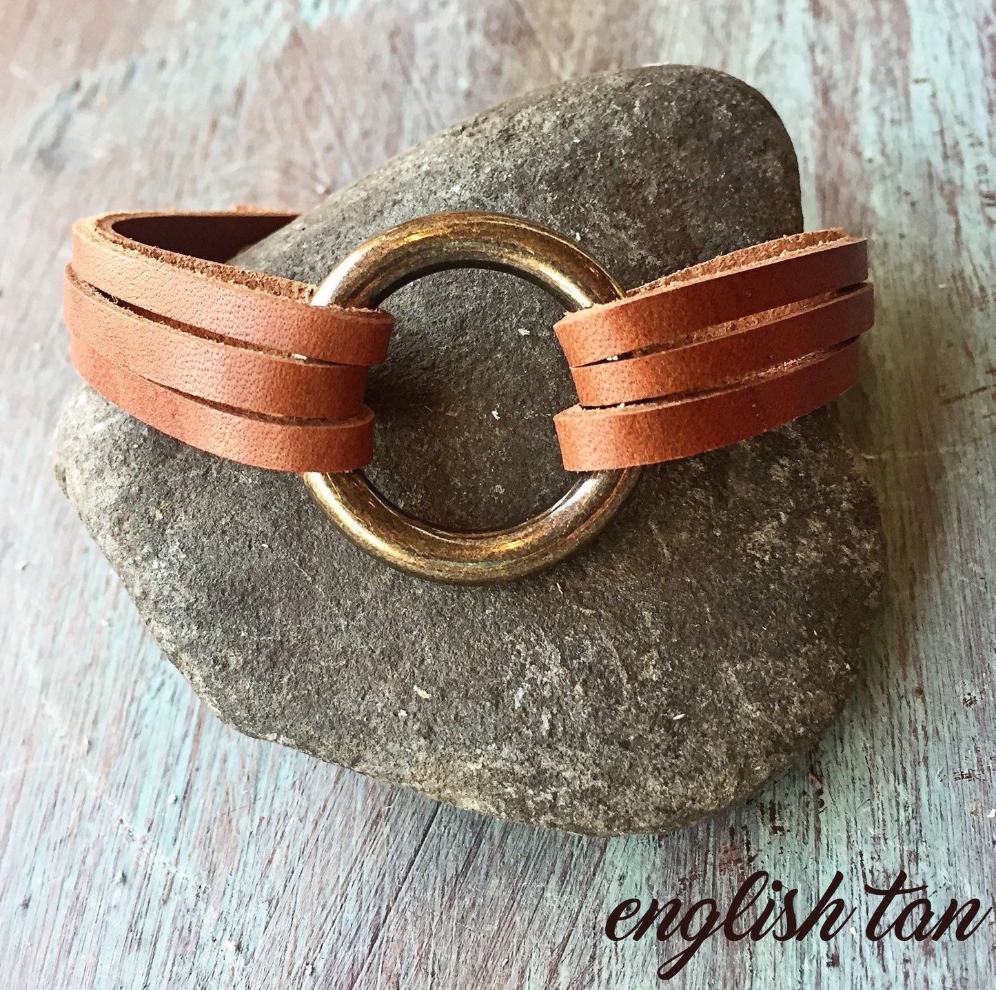 Petite leather bracelet for women, Womens leather cuff, Triple strand leather bracelet, Leather jewelry, Layering jewelry