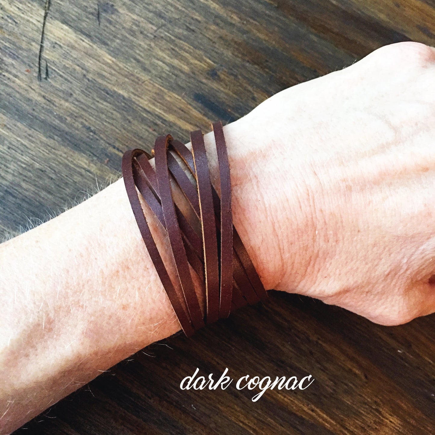 Womens Leather Cuff - Leather Wrap Bracelet for Women - Modern Boho Bracelet - Simple Leather Bracelets for Women