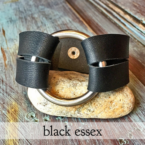 Bold leather bracelet for women, Bracelet for women, Womens leather cuff, Leather bracelet, Leather jewelry, Layering jewelry