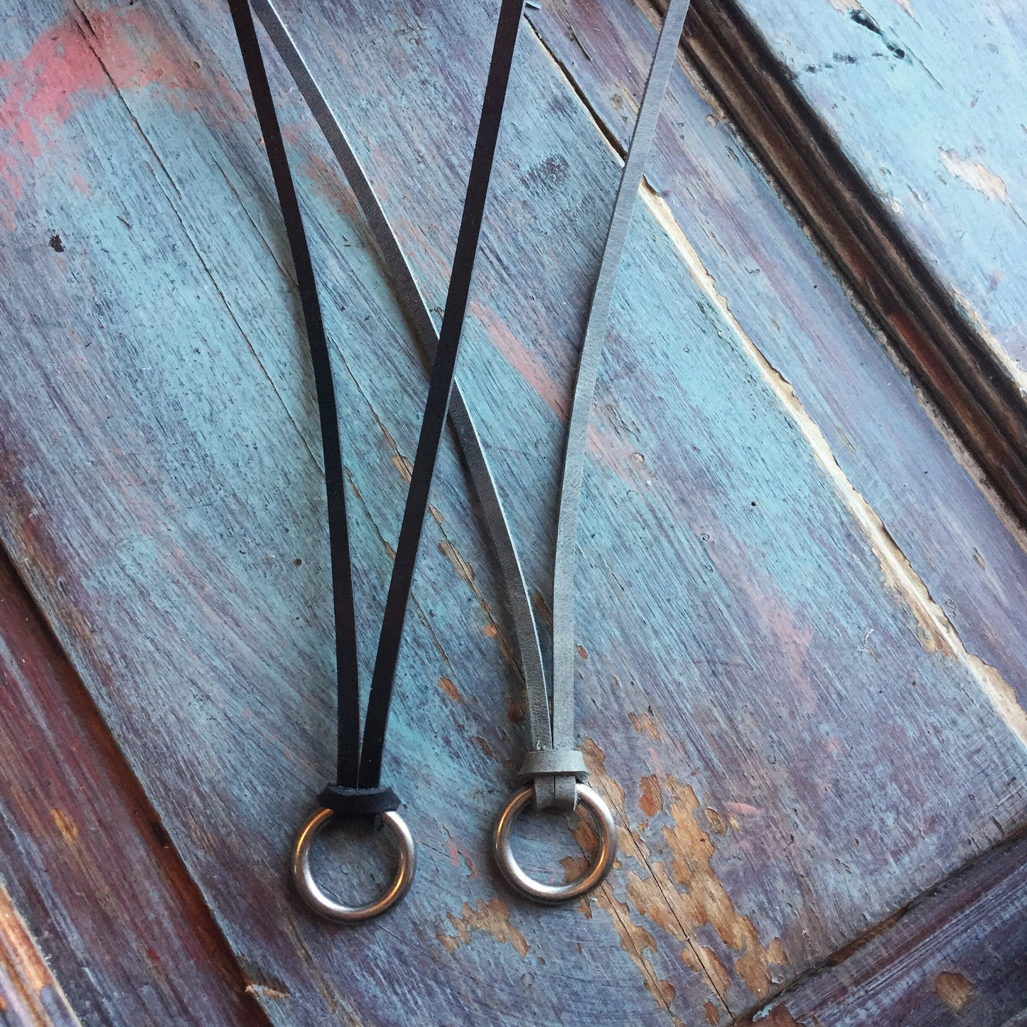 Petite leather necklace for women or men, Leather jewelry for women, Boho leather necklace, Layering necklace, Best friend gift