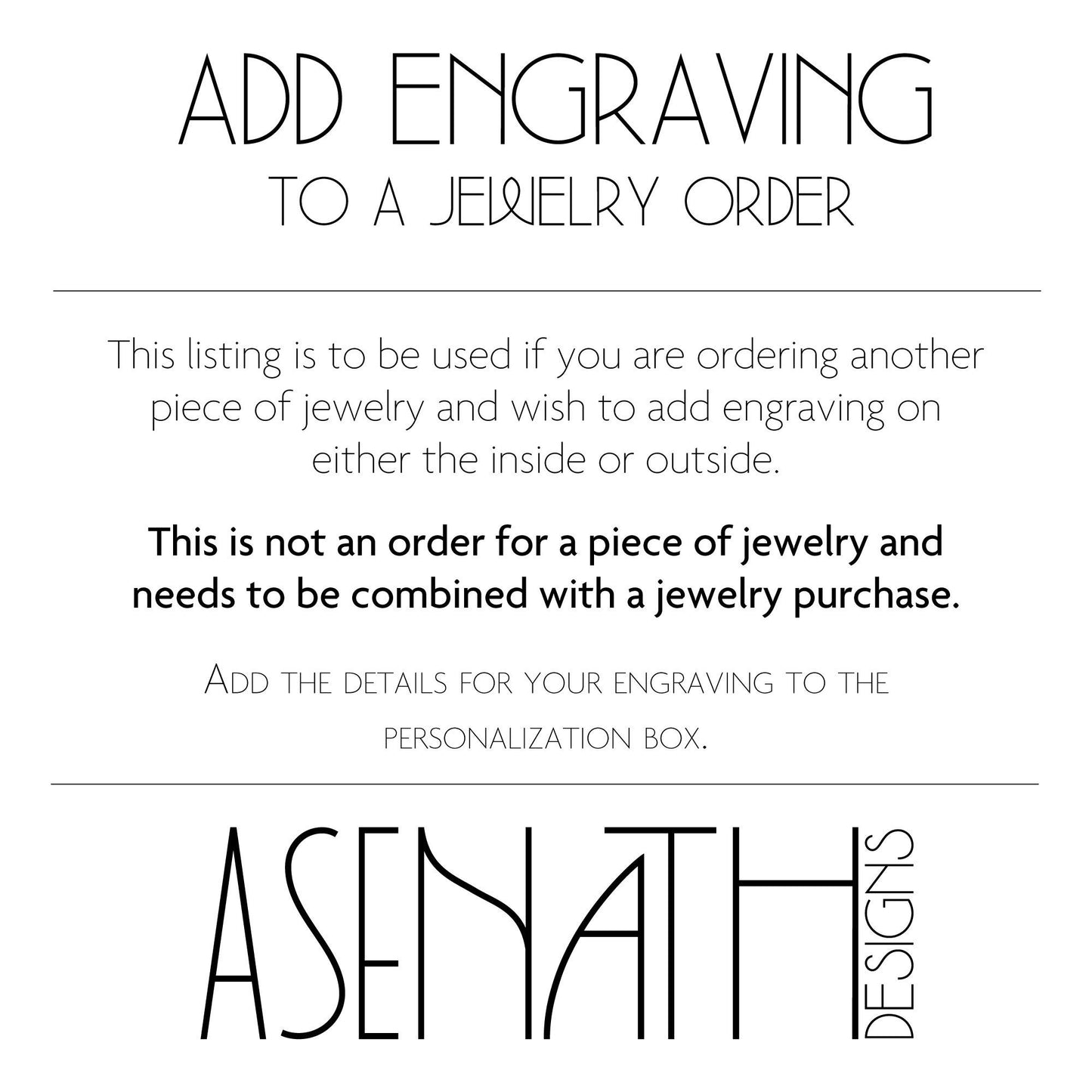 Add Engraving to An Order