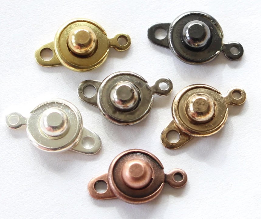 2mm Leather Necklace With Clasp - Round Plain Leather Cord Necklace Men or Women With Button Locking Clasp