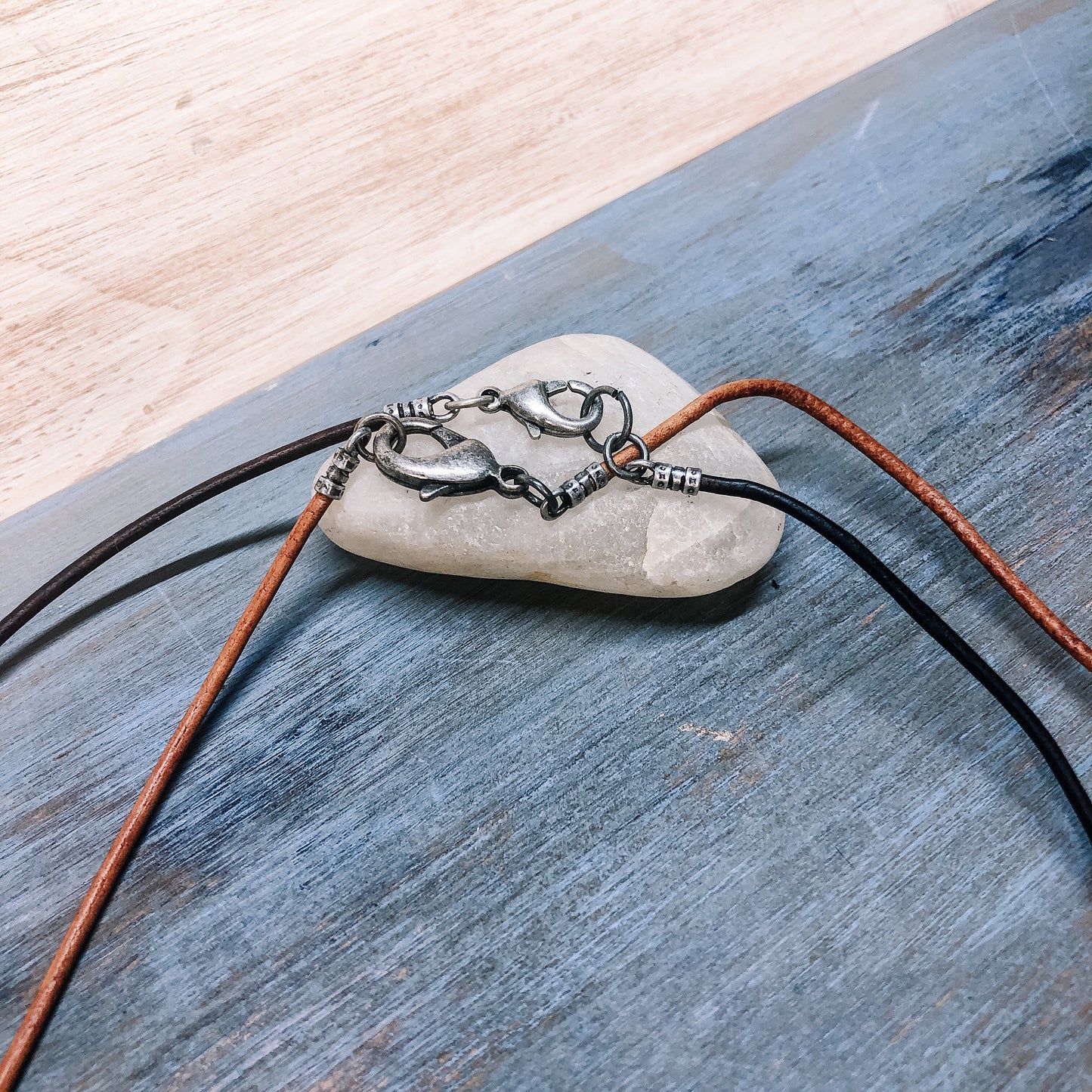 Leather cord necklace for women Leather jewelry for women Boho leather necklace Layering necklace