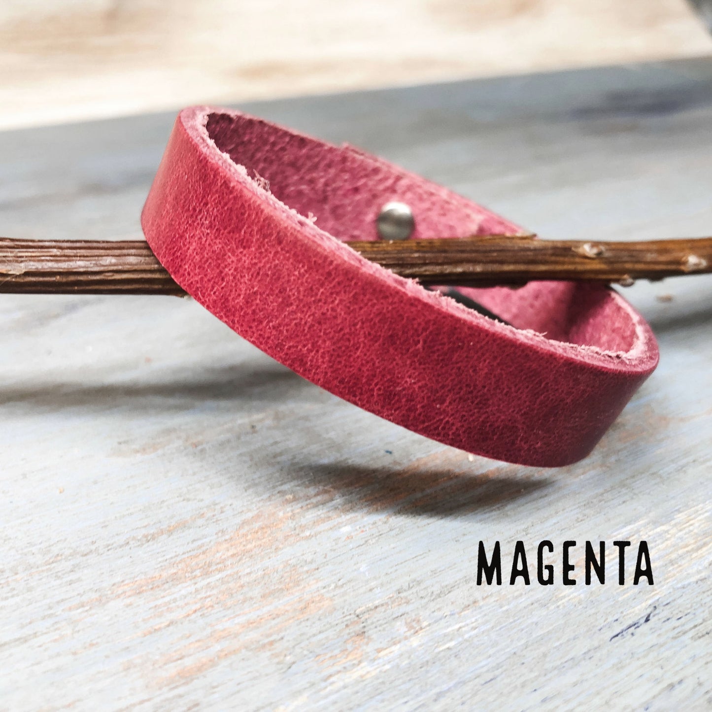 Bold & Bright Leather Bracelet - Modern Boho Bracelet - Simple Leather Bracelets for Women - Italian Leather Bracelets