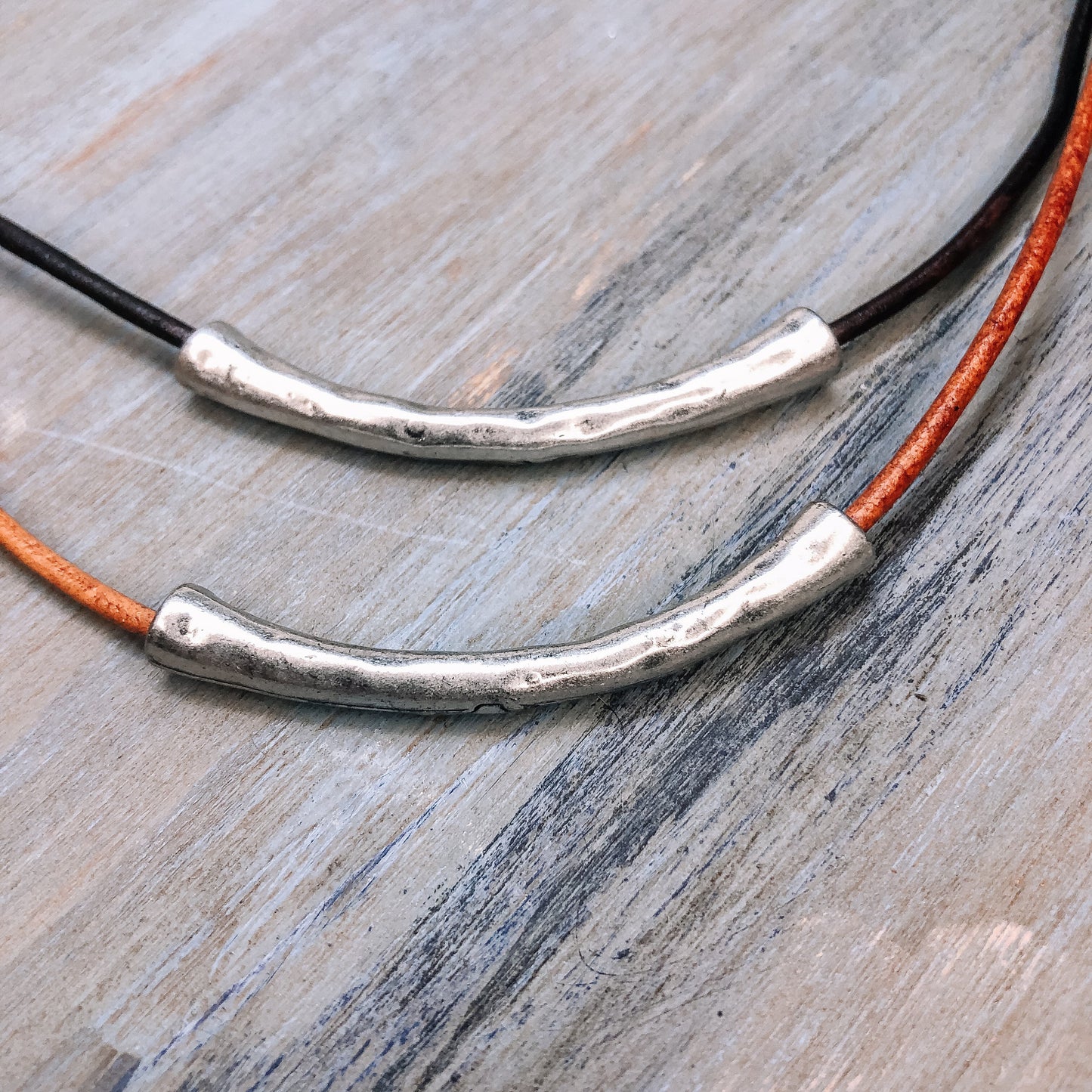Leather cord necklace for women Leather jewelry for women Boho leather necklace Layering necklace