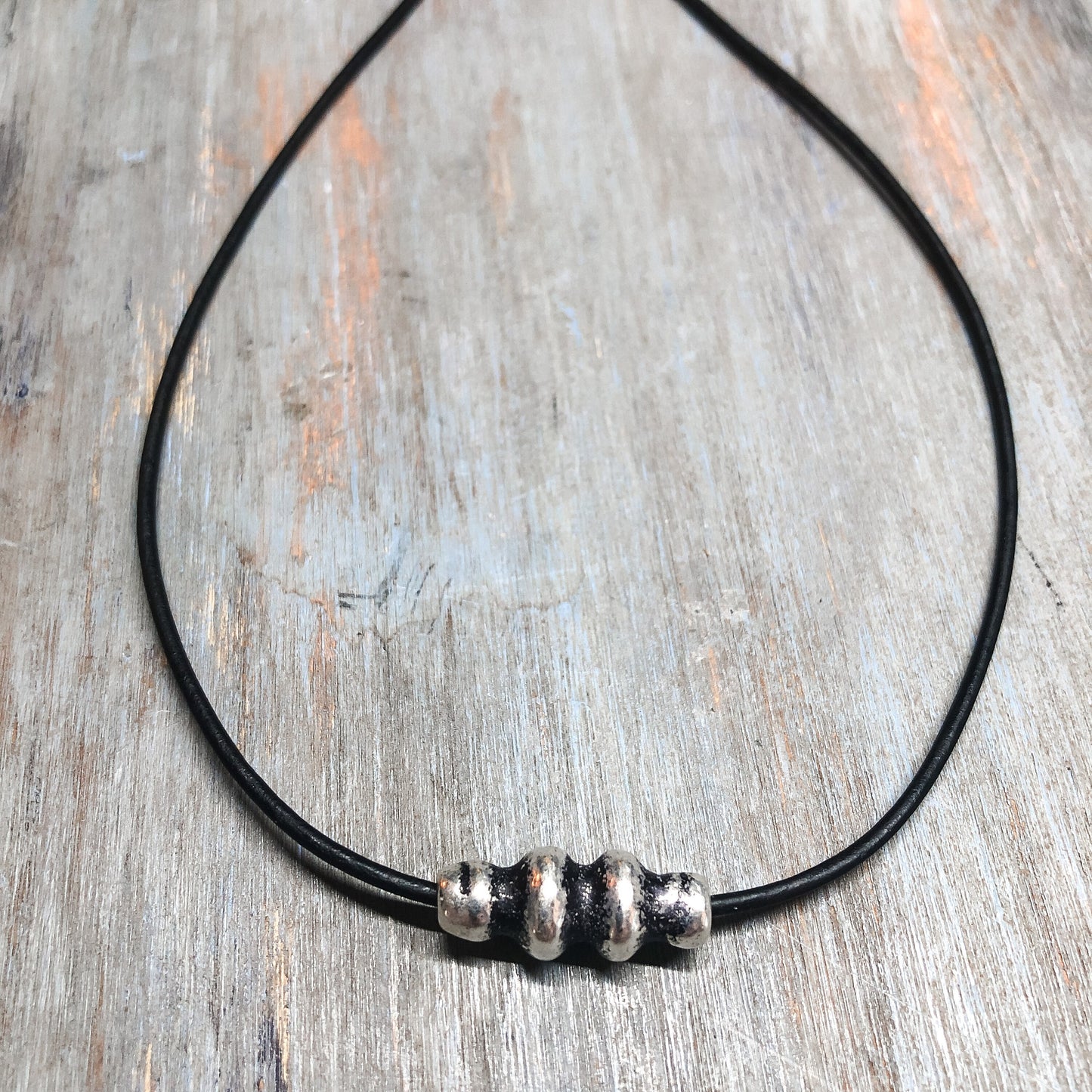 Unique leather cord necklace for women men | Leather jewelry for him and her | Boho leather necklace | Layering pendant necklace