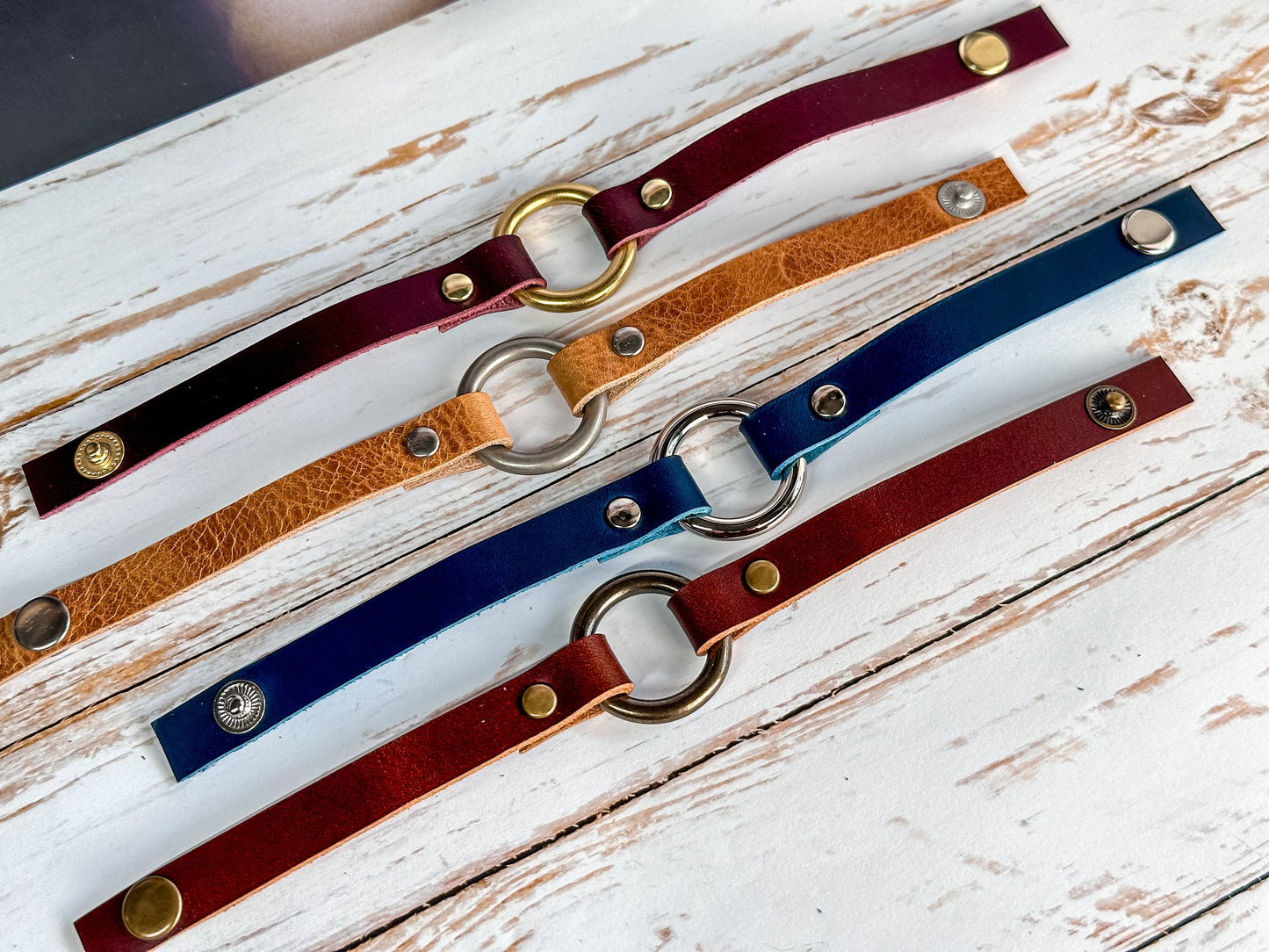 Leather Bracelet for Women Men Modern Boho Style Customize Handmade Jewelry