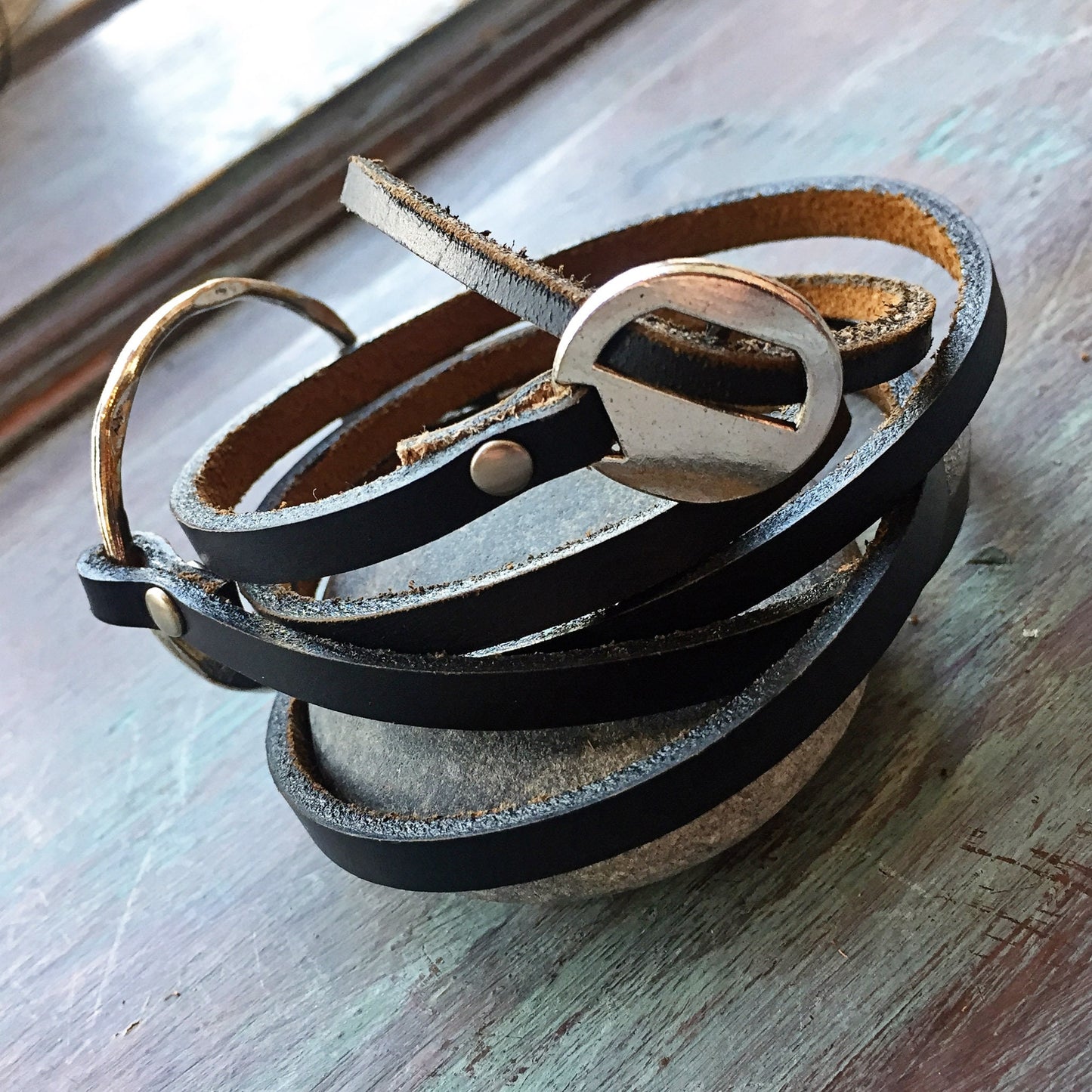 Boho Leather Wrap Bracelet