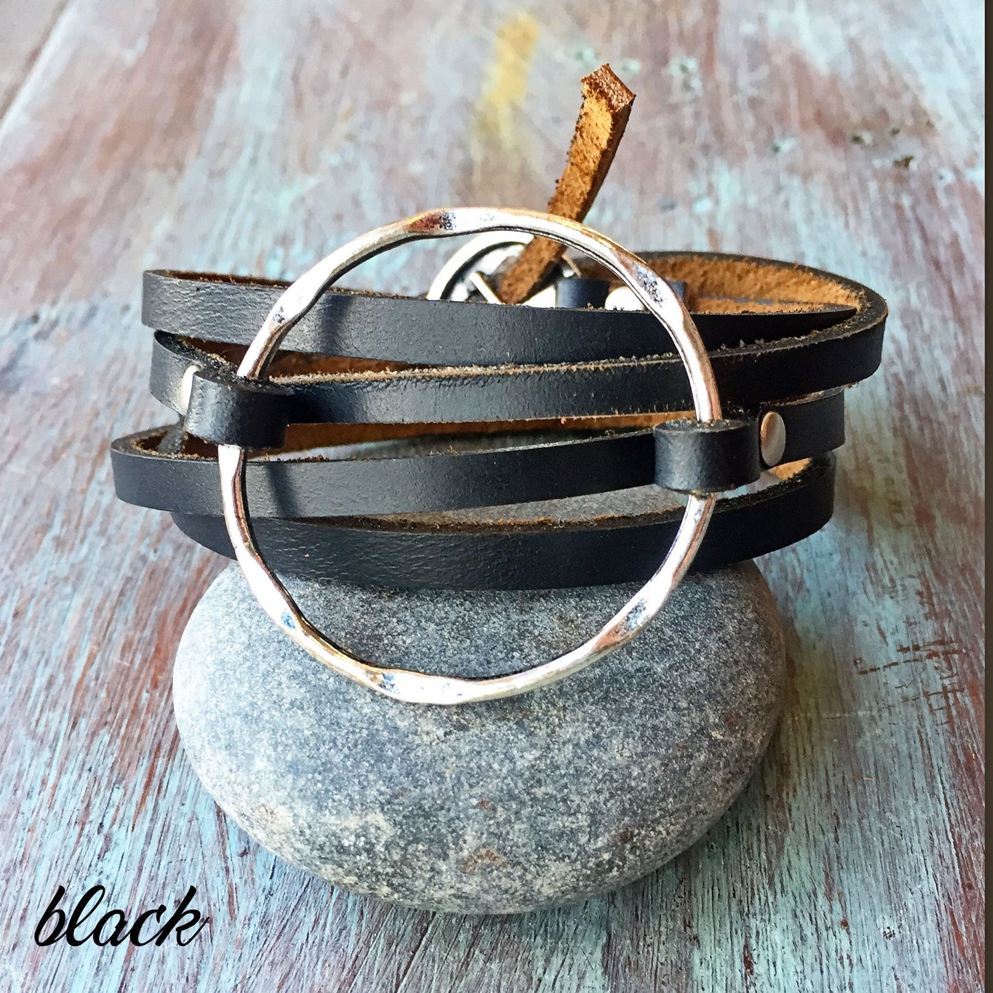 Boho Leather Wrap Bracelet