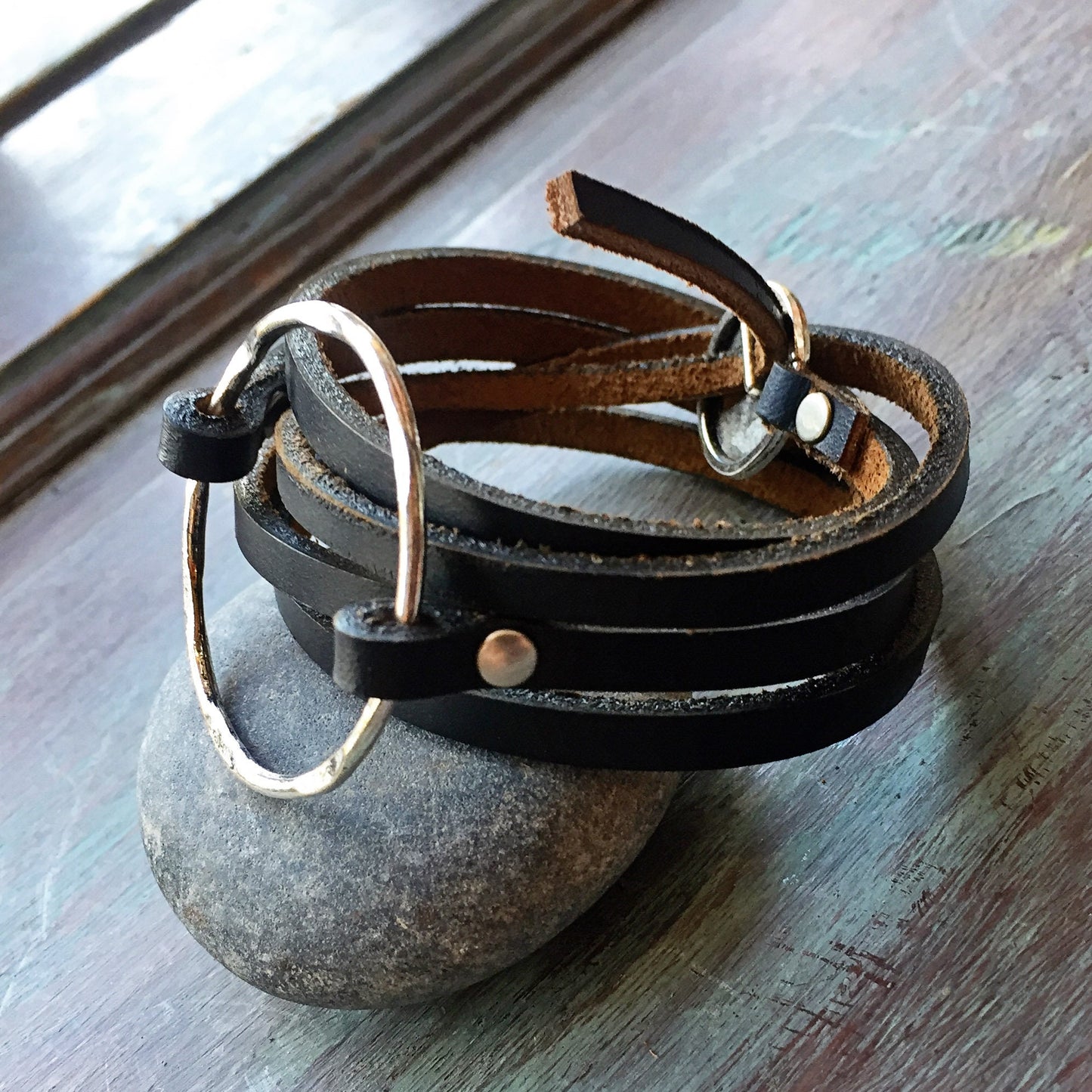 Boho Leather Wrap Bracelet