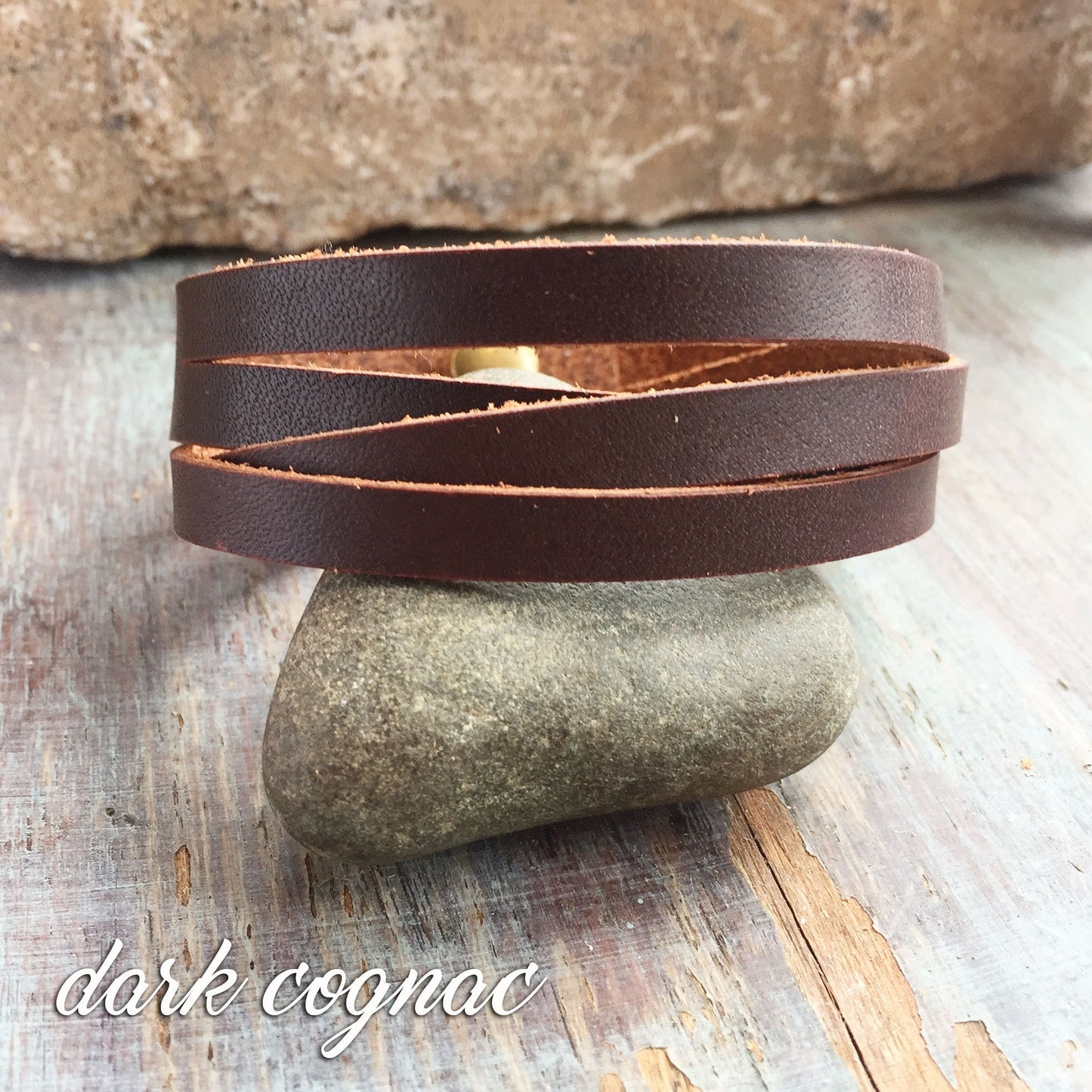 Multistrand Leather Wrap Bracelet