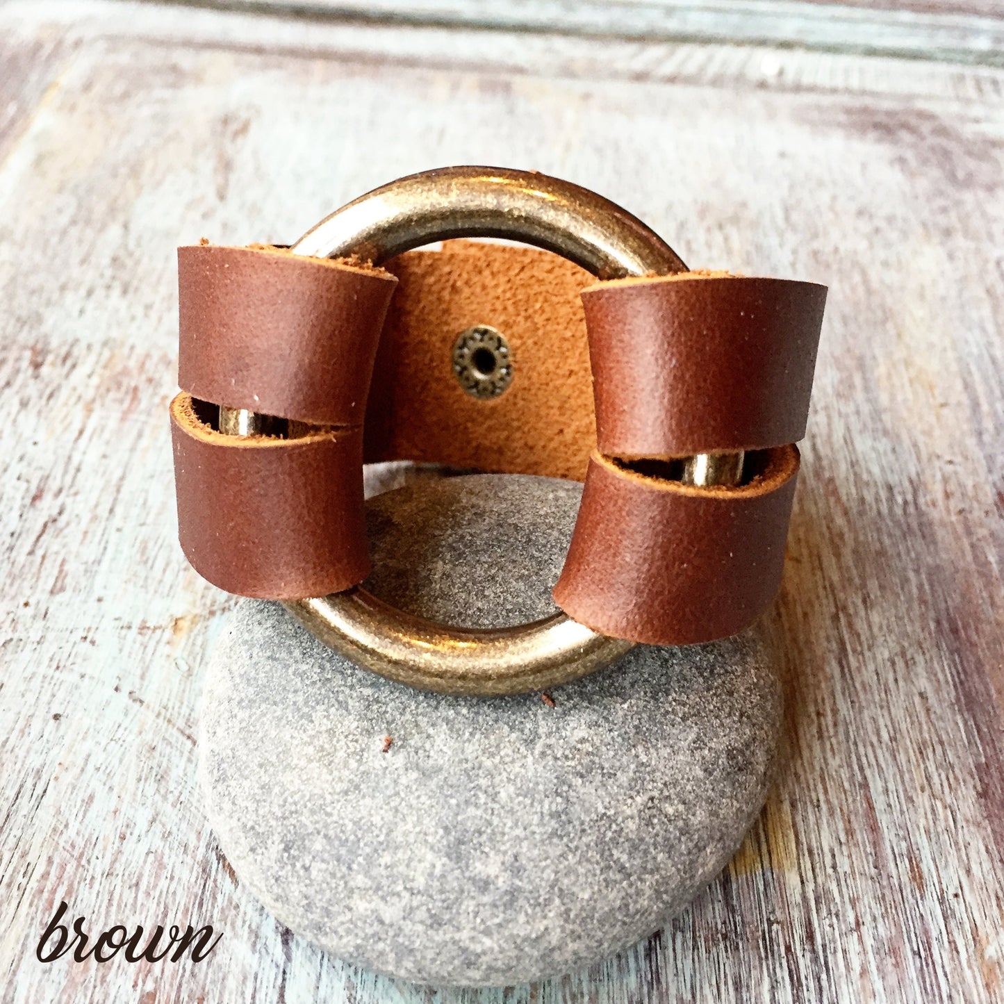 Bold Leather Bracelet