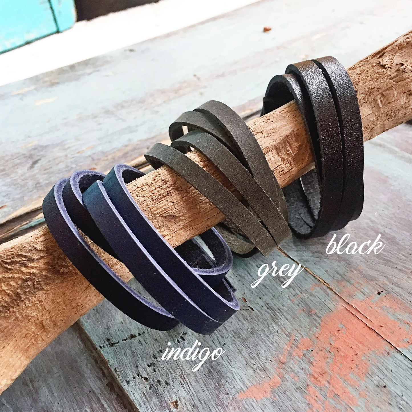 Multistrand Leather Wrap Bracelet