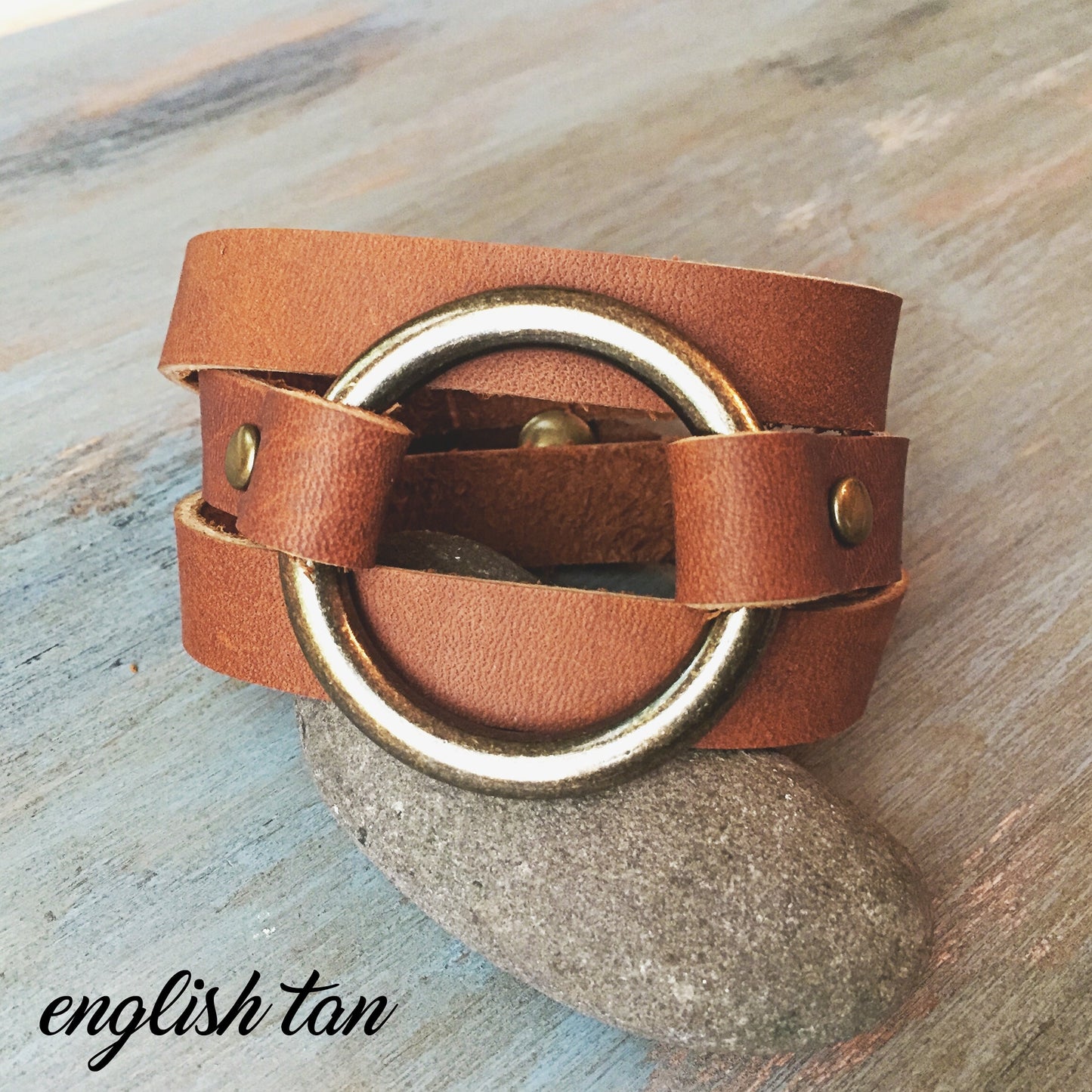 Bold Leather Wrap Bracelet