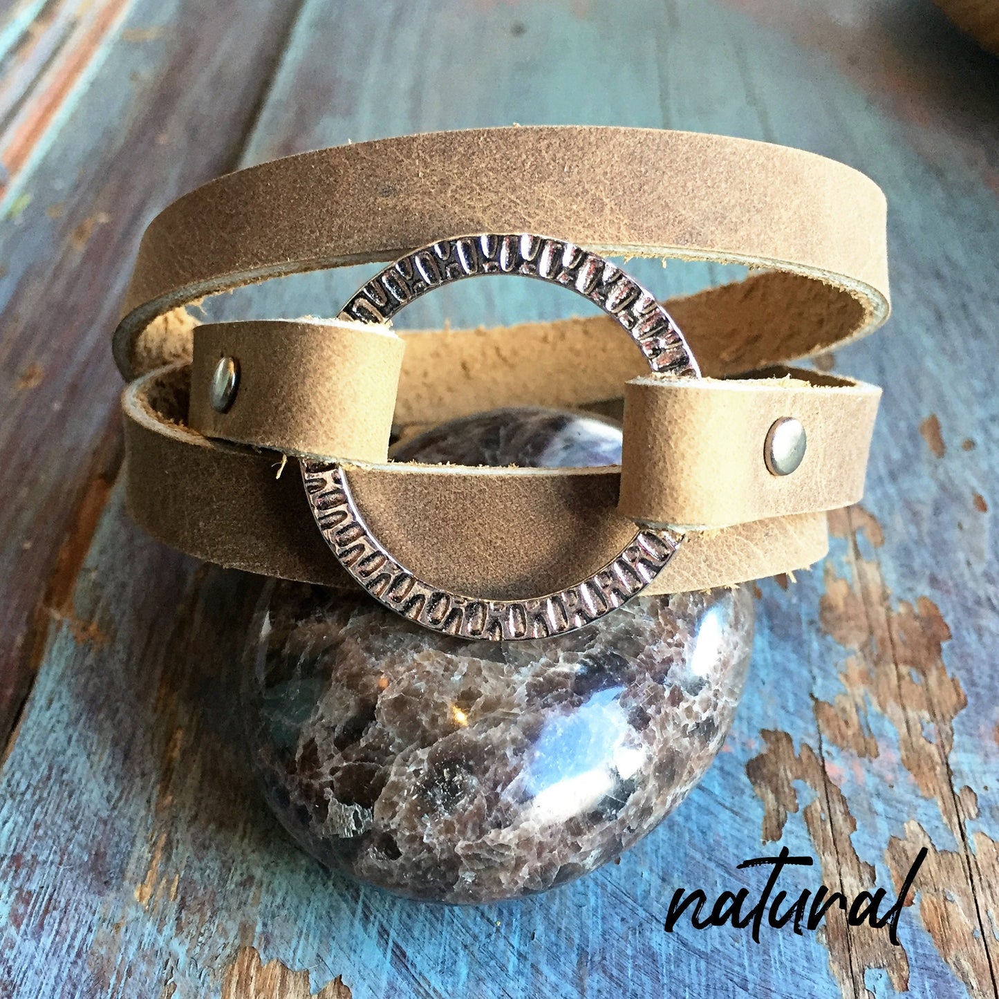 Radiant Triple Wrap Leather Bracelet
