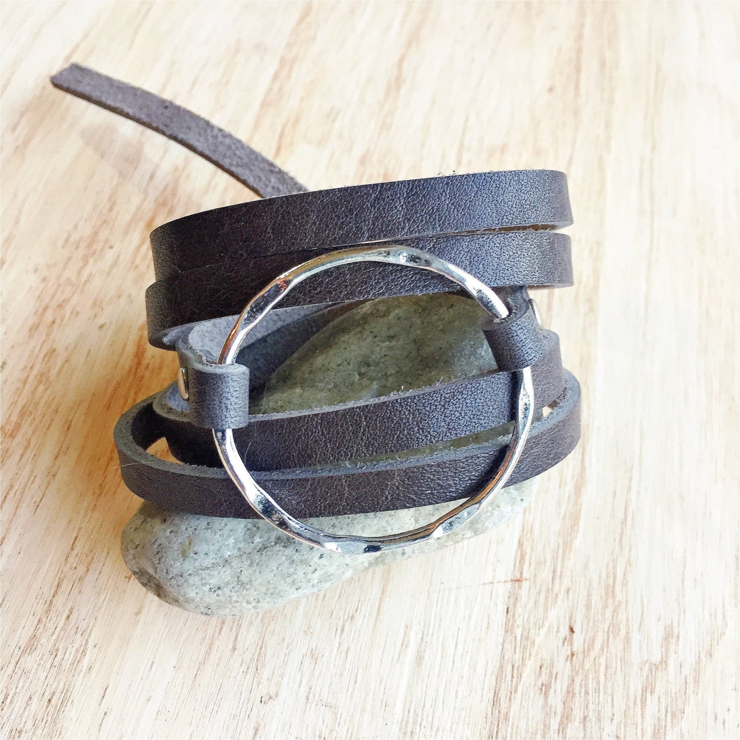 Boho Leather Wrap Bracelet