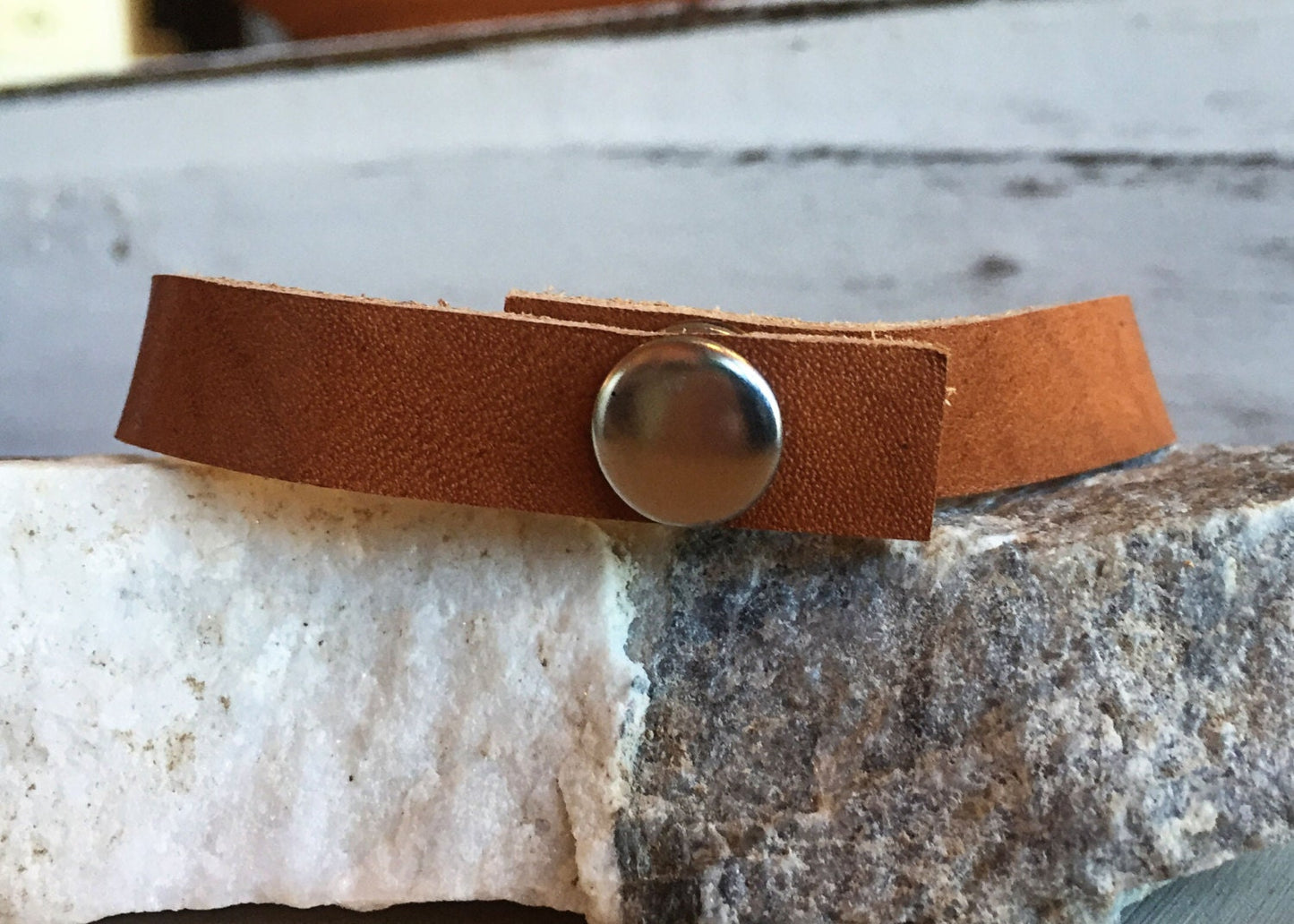 Petite Single Leather Cuff